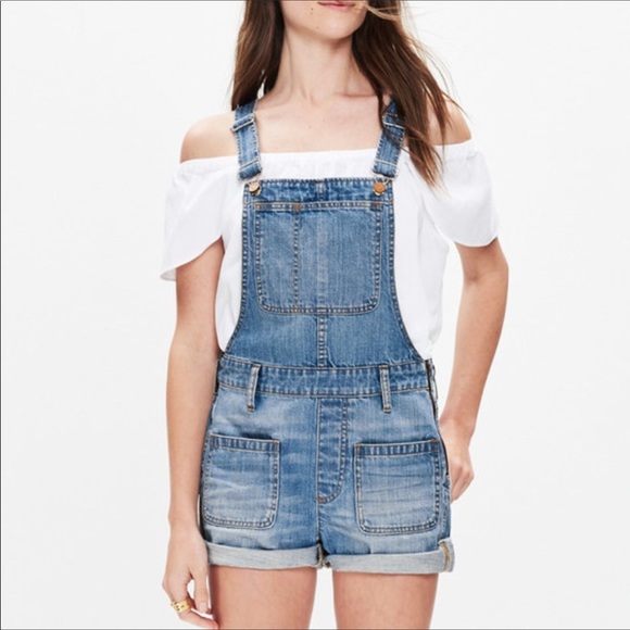Madewell Pants - Madewell Adirondacks Denim Shorts Overalls